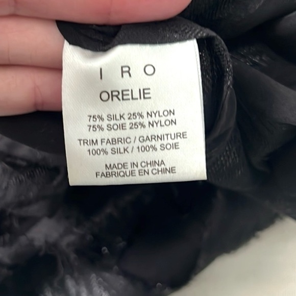 IRO,Orelie.Bergdorf Goodman,Shimmer, Fringed,Chiffon Dress,Excellent Condition,4 - Picture 5 of 13